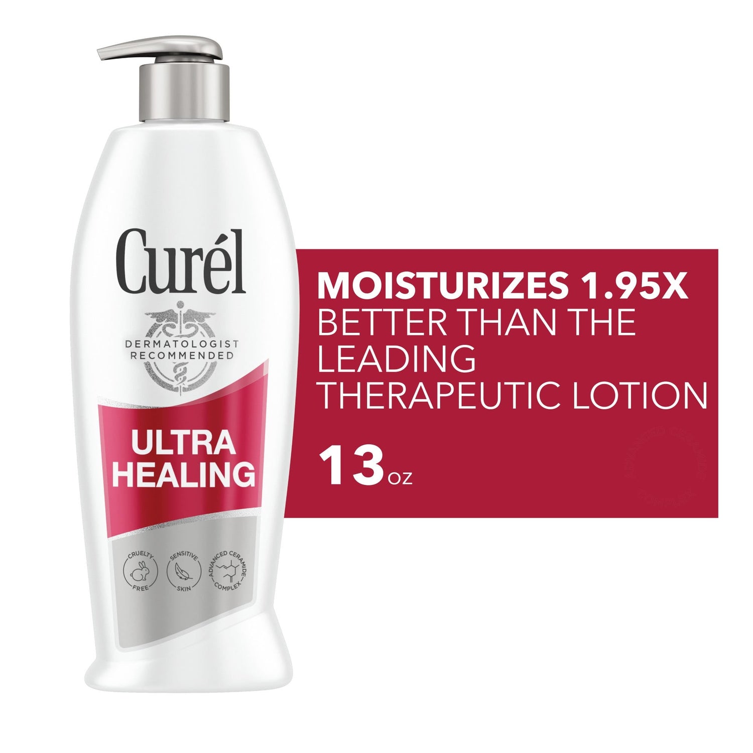 Curél Ultra Healing Lotion - Clinically Proven Relief for Dry Skin, 13 oz by Pasteur Pharmacy