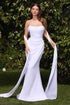 Ladivine 7448W Dress One Shoulder Satin Bridal Gown by DiscountDressShop