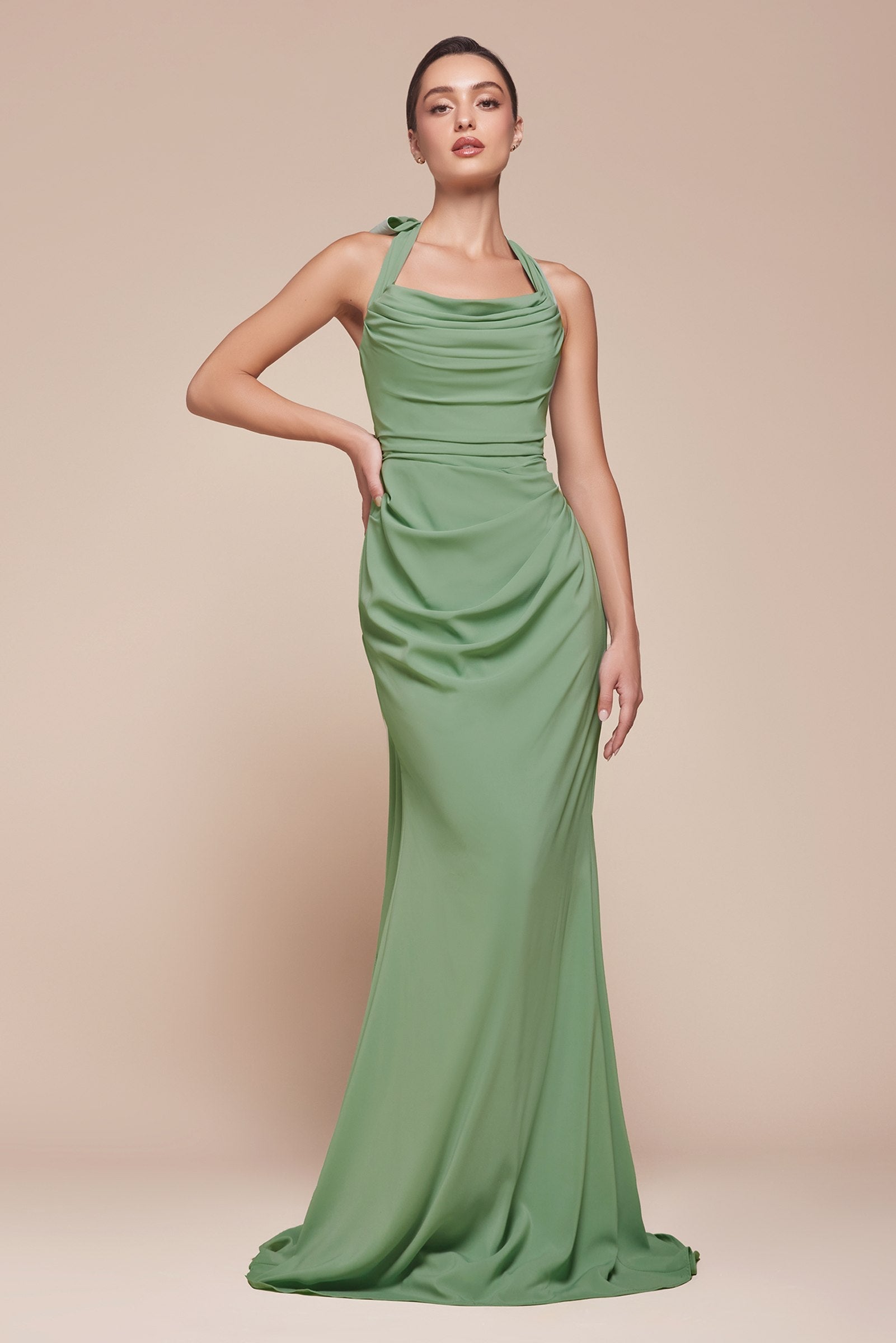 Ladivine 7433 Dress Versatile Tie Chiffon Strapless Bridesmaid Dress by DiscountDressShop