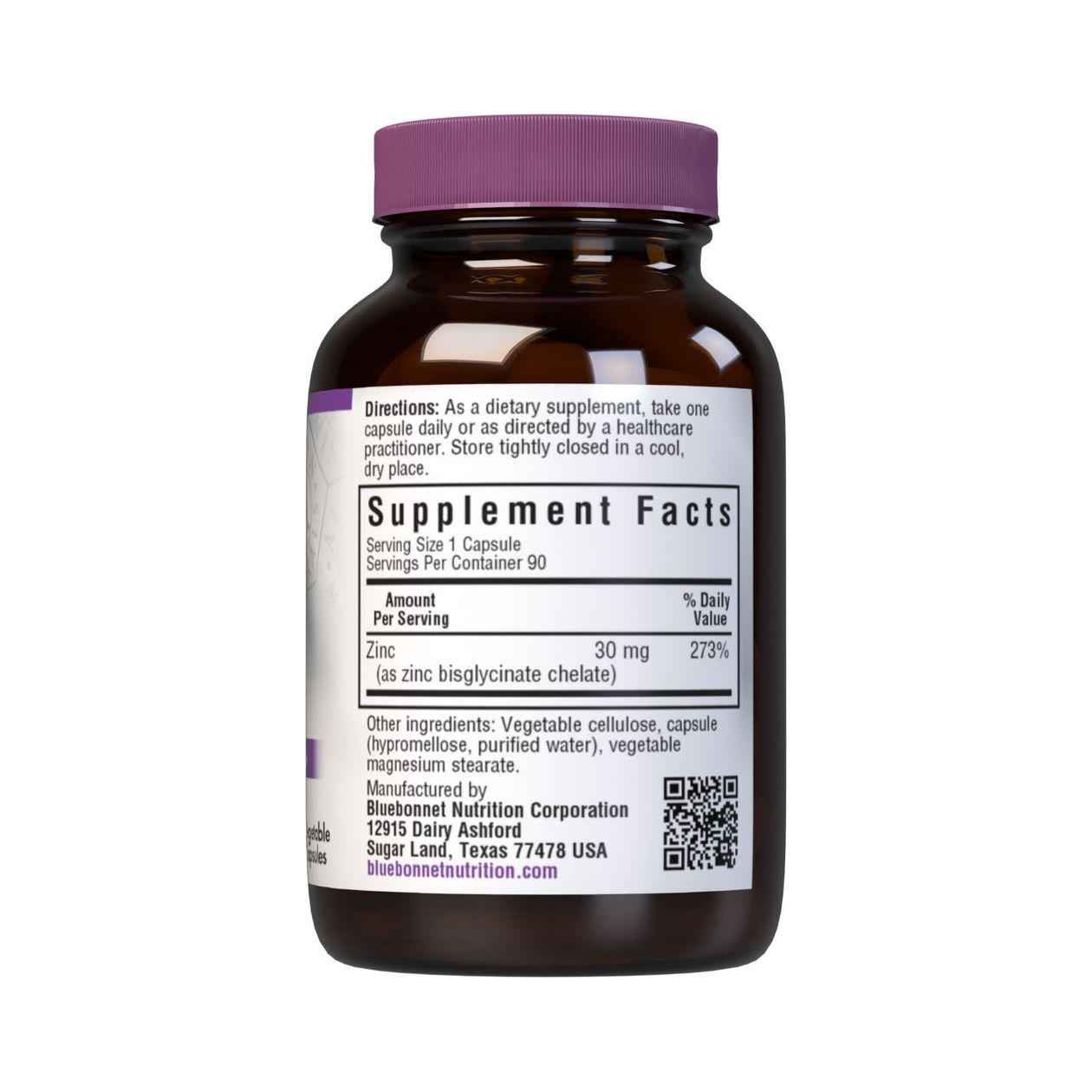 Bluebonnet Albion Chelated Zinc 30 Mg, 90 Ct