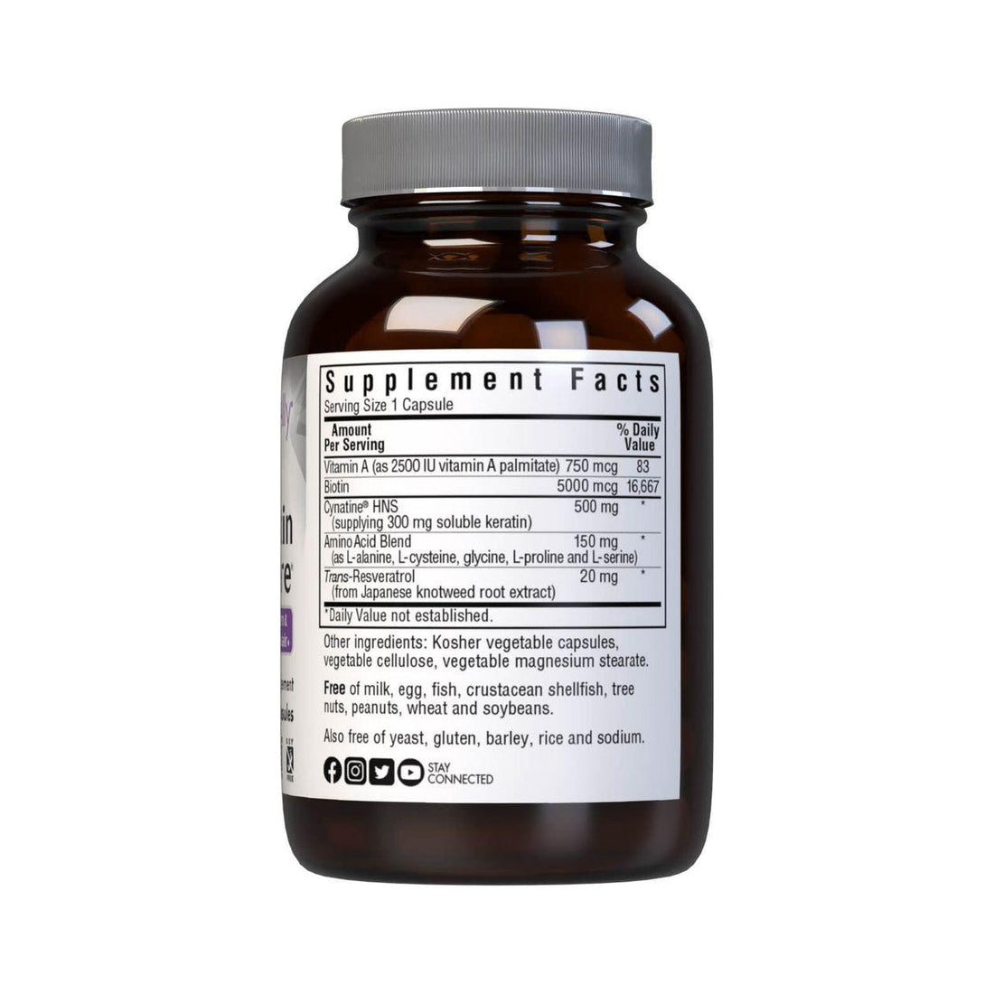 Bluebonnet Beautiful Ally Keratin Care 30 Vegetable by Pasteur Pharmacy