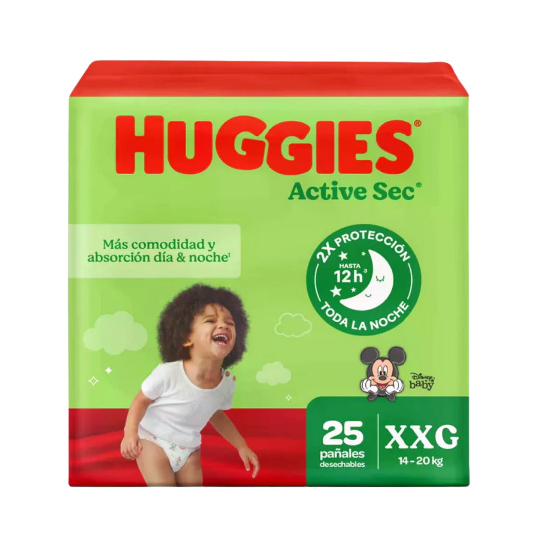 Huggies Active Sec Diapers Size 5 (30 Count) by Farmacias Savia