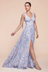 Ladivine 7442 Dress Tie Strap A-Line Floral Printed Skirt by DiscountDressShop
