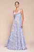 Ladivine 7444 Dress A-Line Soft Satin Print Dress by DiscountDressShop