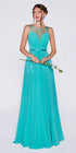 Cinderella Divine 7458 Illusion Sweetheart Long Chiffon Dress by DiscountDressShop
