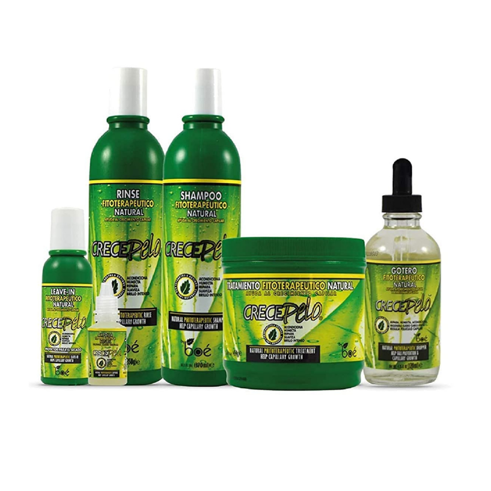 Boé Crece Pelo Natural Phyto-Therapeutic 5-Piece Kit by Farmacias Savia