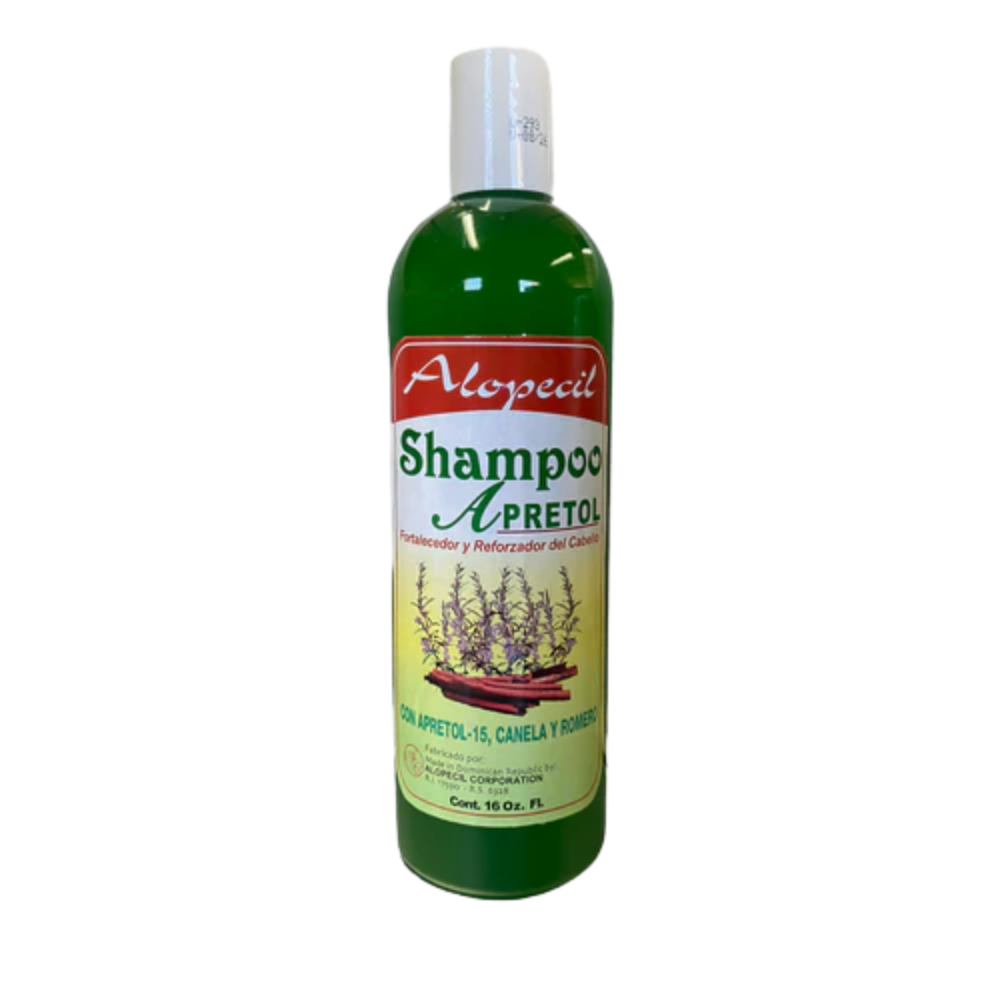Alopecil Apretol Shampoo with Cinnamon &amp; Rosemary (16 oz) by Farmacias Savia