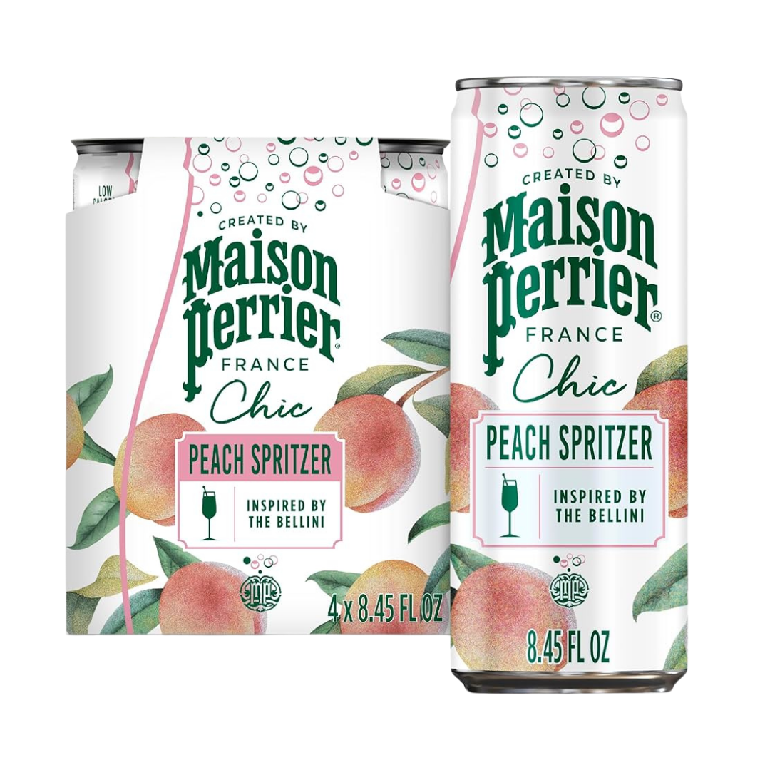 Maison Perrier Chic Peach Sparkling Water 4 Pack by Farmacias Savia