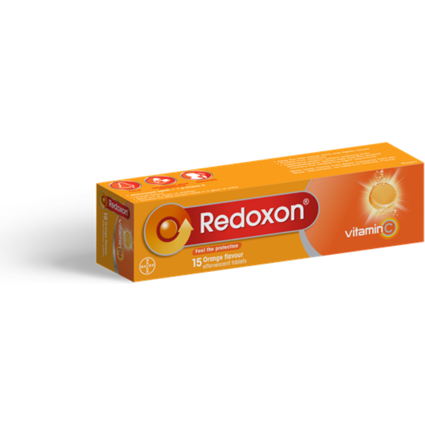 Redoxon Effervescent Vitamin C Tablets, Orange Flavored - 15 tablets 2.89 Oz by Pasteur Pharmacy
