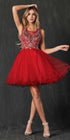 Juliet 749 Poofy A Line Short Dress Tulle Embroidery by DiscountDressShop