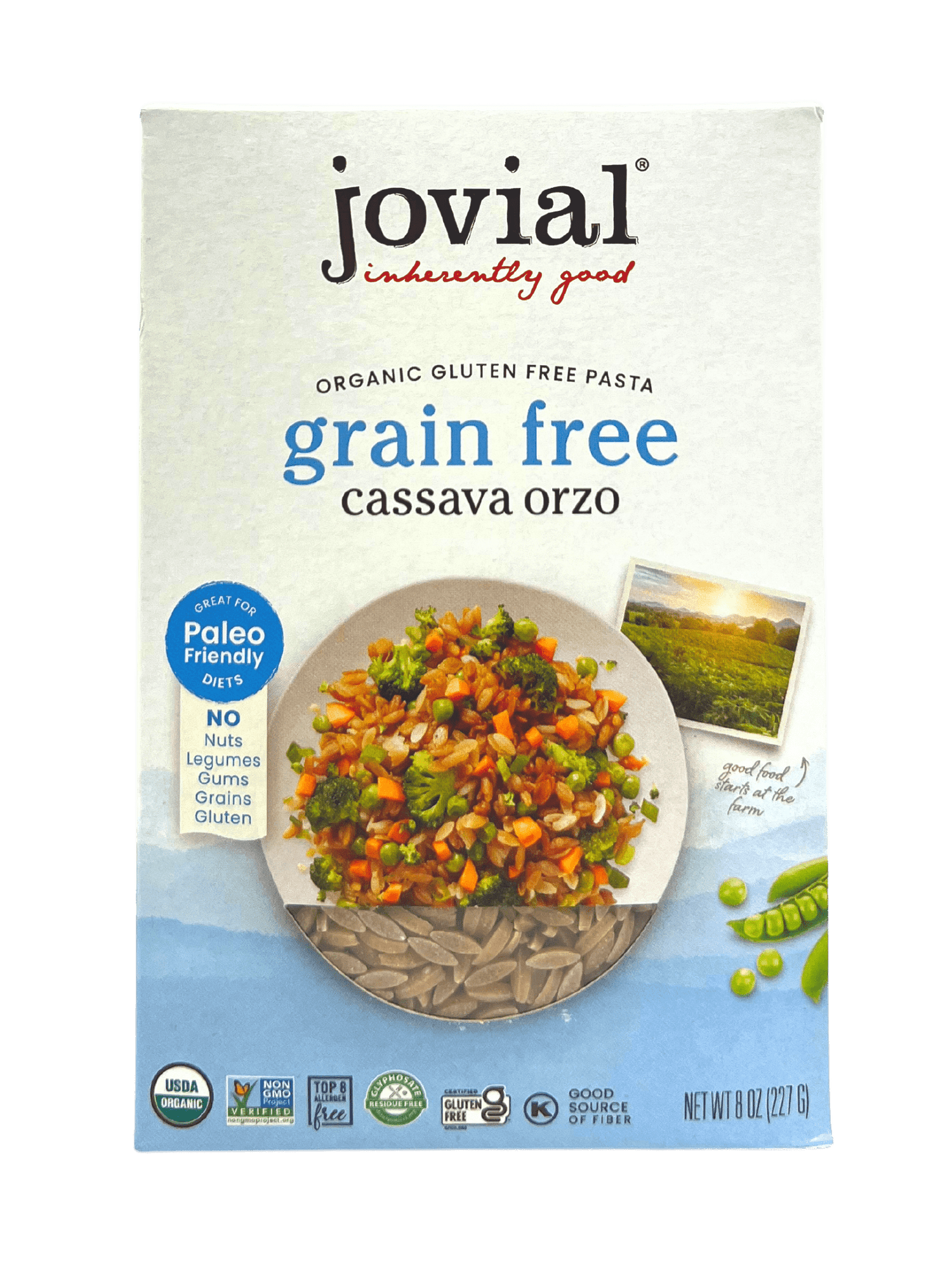 Orzo, Cassava, Organic, Jovial, Gluten-Free, Grain-Free by Country Life Natural Foods