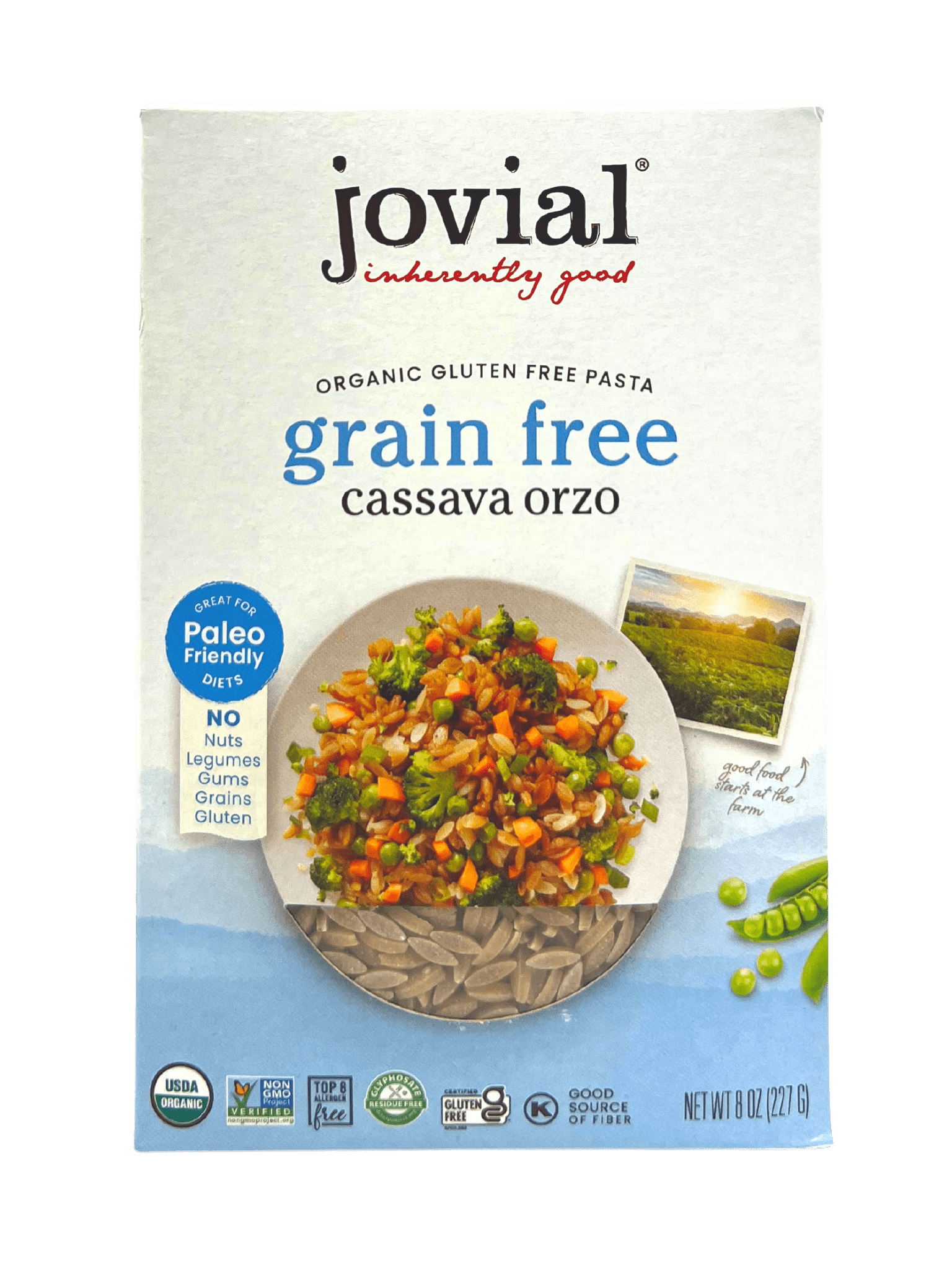 Orzo, Cassava, Organic, Jovial, Gluten-Free, Grain-Free by Country Life Natural Foods