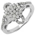 0.63 Carat Genuine White Diamond & Yellow Diamond .925 Sterling Silver Ring by Bids.com