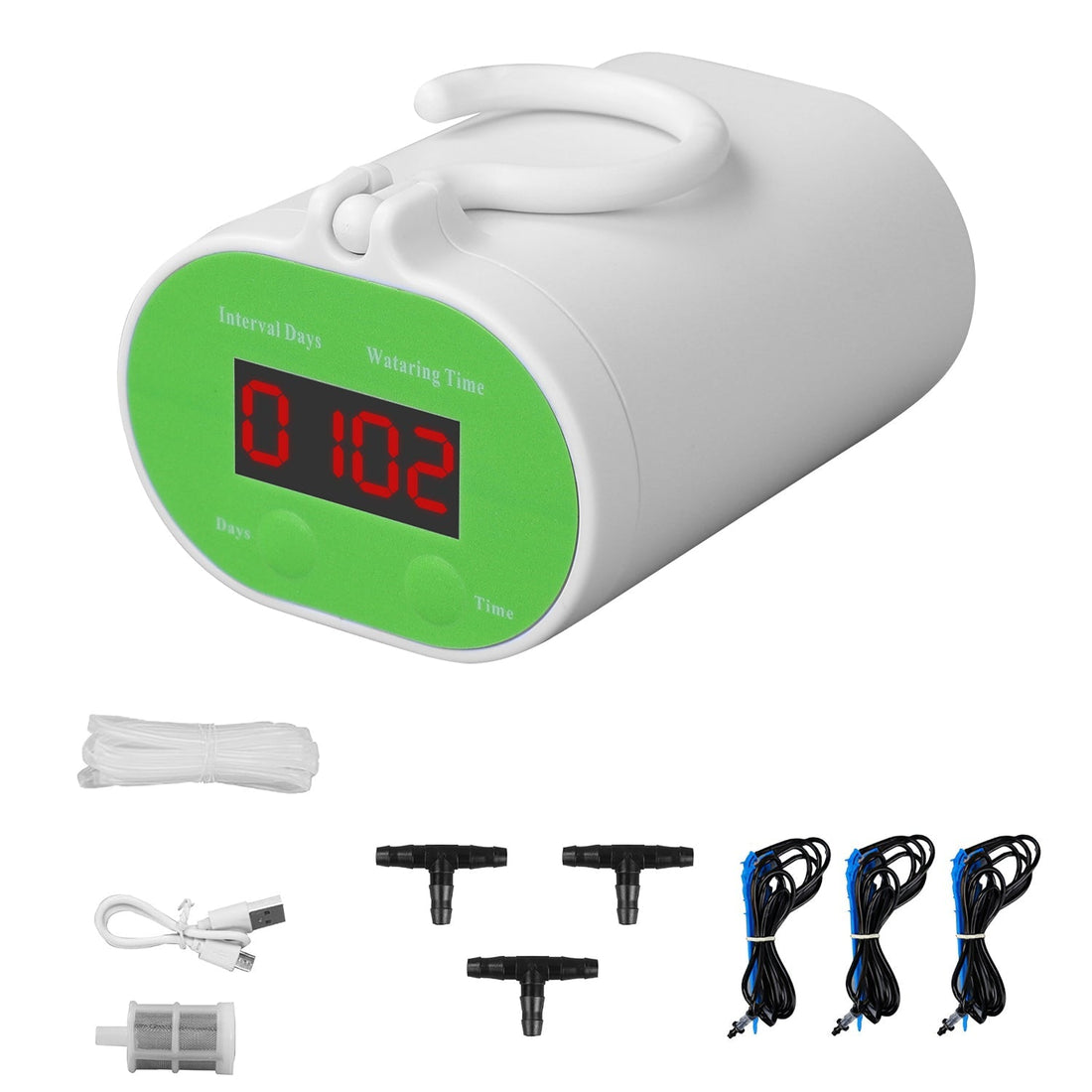 Automatic Watering System Kit With Timer Pump Device For 12Plants Rechargeable Battery Programmable Plant Watering Timer Drip Irrigation System For In 