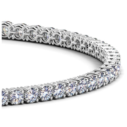 Lab Grown Round Diamond Tennis Bracelet in 14k White Gold (4 cctw F/G VS2/SI1) by Bids.com