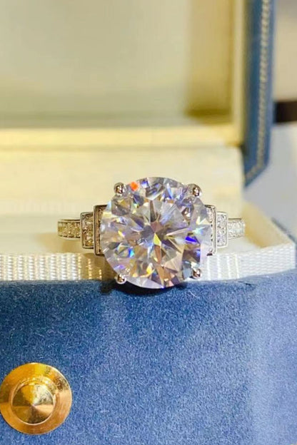 5 Carat Brilliant Round Cut Sparkala™ Platinum Over Pure Sterling Silver Ring by Sparkala