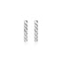 14k White Gold Textured Bar Earrings by Bids.com