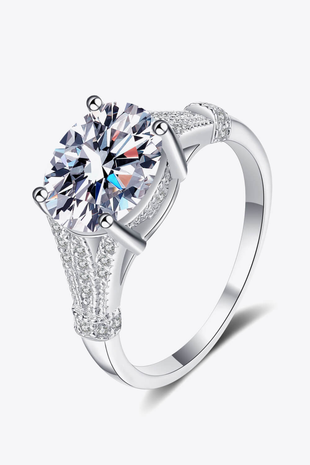 Beautiful Day 3 Carat Brilliant Round Cut Sparkala™ Ring by Sparkala