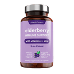 Elderberry Immune Support - 5-in-1 Formula with Vitamin C, Zinc, Garlic & Echinacea - DestGlow