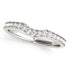 14k White Gold Curved Style Diamond Wedding Ring (1/4 cttw) by Bids.com