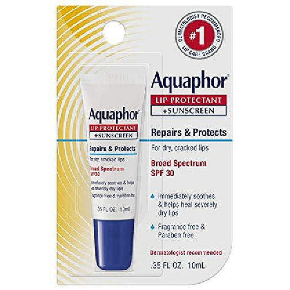 Aquaphor Lip Repair + Protect Broad Spectrum SPF 30, Lip Balm for Chapped Lips, 0.35 oz by Pasteur Pharmacy