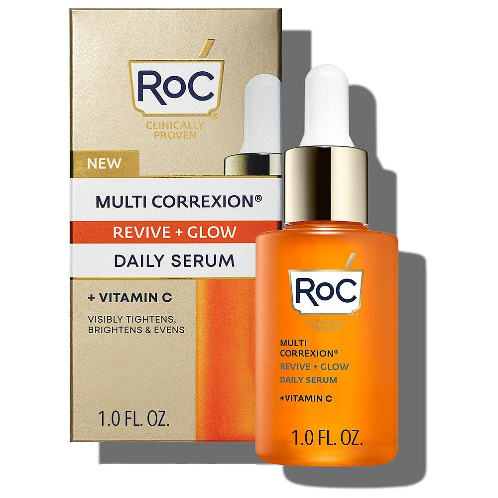 RoC® Multi Correxion® Revive + Glow Vitamin C Serum – Anti-Aging &amp; Brightening (1.0 Fl Oz)