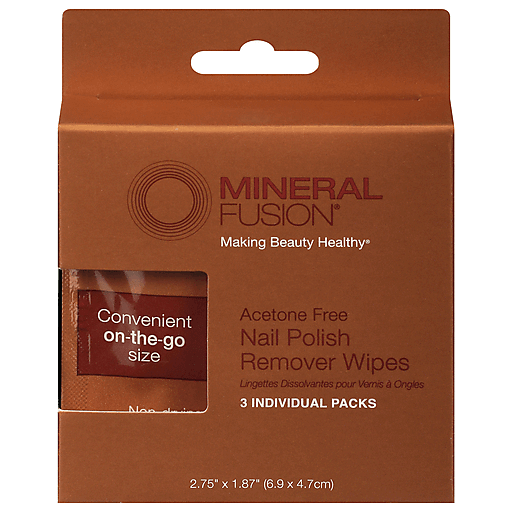 Mineral Fusion Nail Polish Remover Wipes - Case Of 15 