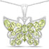 4.05 Carat Genuine Peridot .925 Sterling Silver Pendant  DestGlow