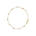 14K Yellow Gold Alternating Red Ruby and White Diamond Bezel Station Chain Bracelet (I-J Color, SI2-I1 Clarity) - 8" Inches  DestGlow