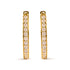 10K Yellow Gold 1/2 Cttw Round-Cut Diamond Hoop Earrings (I-J Color, I2-I3 Clarity) by Bids.com