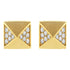 14K Yellow Gold 1/4 Cttw Diamond Pyramid Stud Earring (G-H Color, SI1-SI2 Clarity) by Bids.com