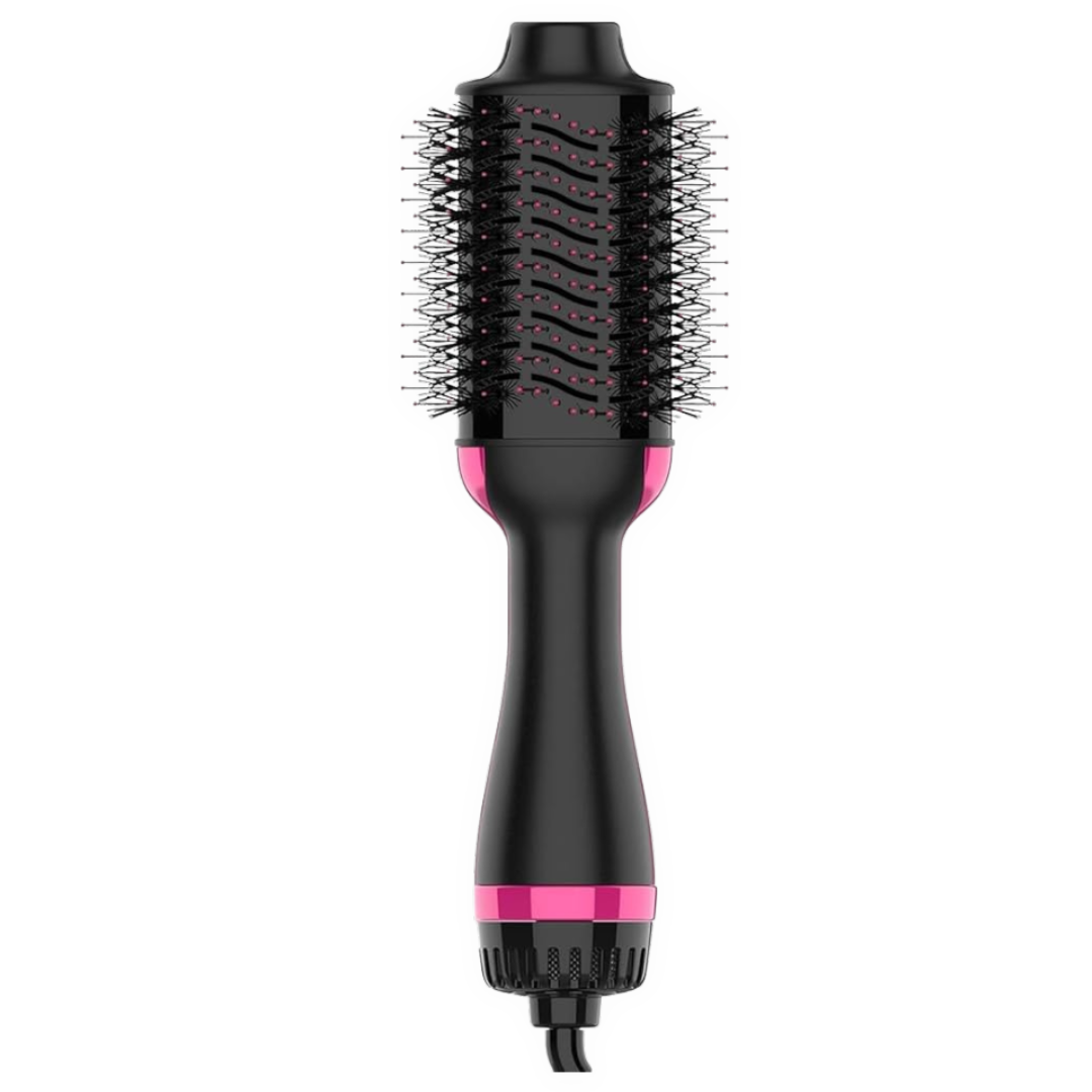 HomeBoss Hot Air Brush Hair Dryer and Volumizer (Black/Pink) by Farmacias Savia