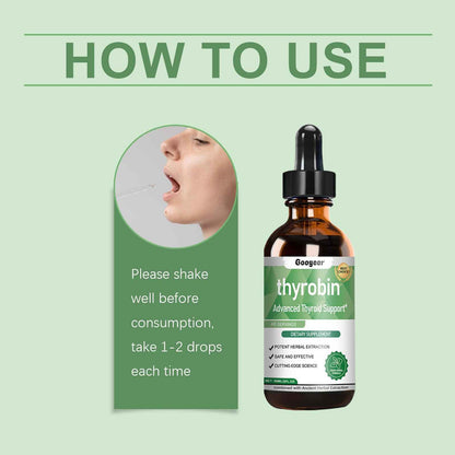 Thyrobin Advanced Thyroid Support – Herbal &amp; Ancient Extraction | 59ml / 2 fl oz Liquid Dietary Supplement (48 Servings)