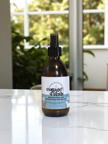 Dog Spray Deodorizing and Moisturizing Leave-In, Cottage Fresh Dog Line by Living Water Organics