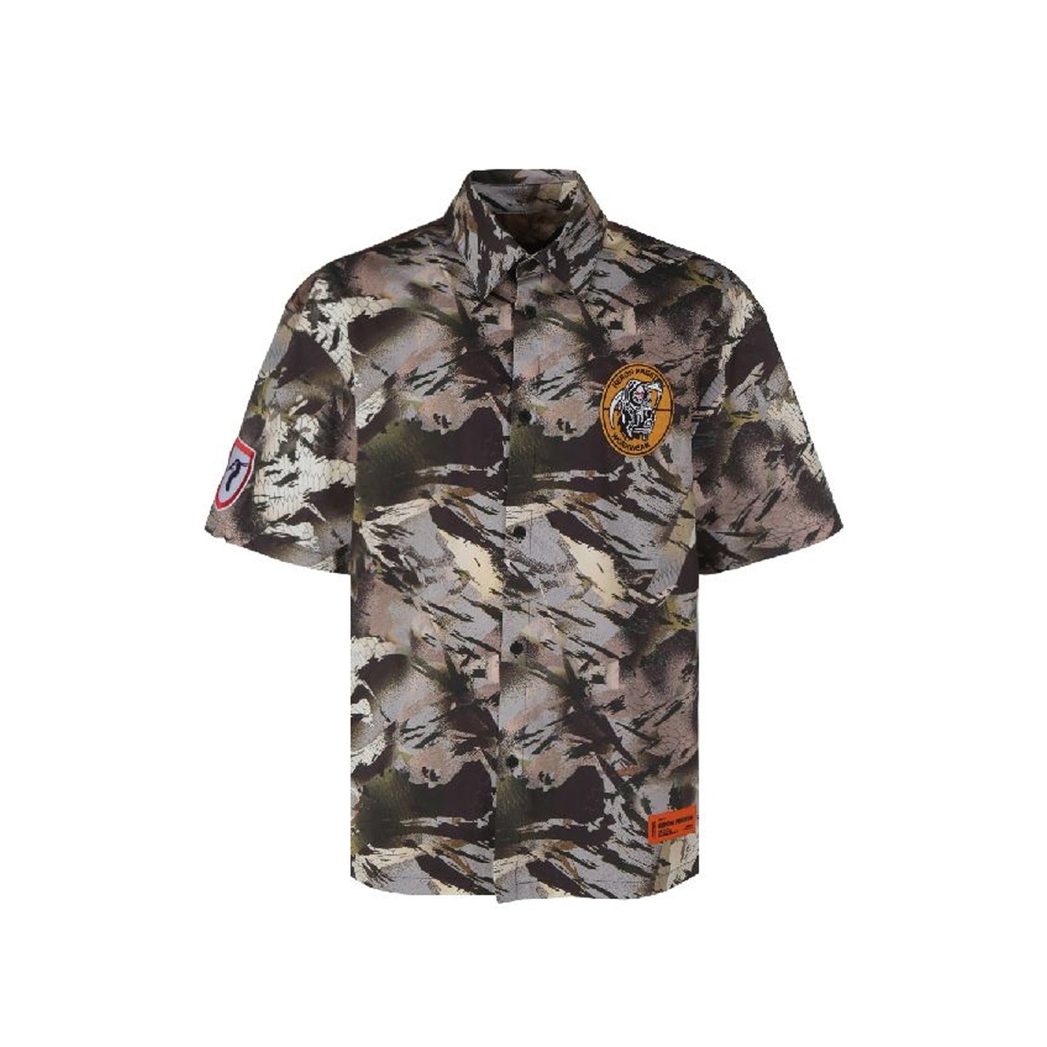Heron Preston Camouflage Popline Shirt Men by Luosophy