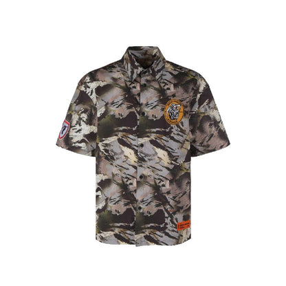 Heron Preston Camouflage Popline Shirt Men by Luosophy