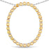 3.84 Carat Genuine Yellow Sapphire .925 Sterling Silver Pendant  DestGlow