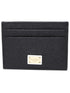 Dolce & Gabbana Black Leather Card Holder Women by Luosophy