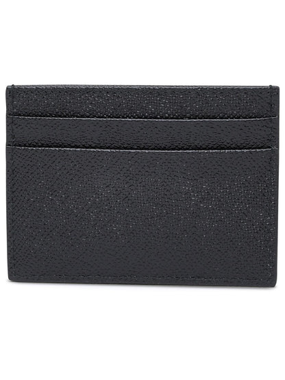 Dolce &amp; Gabbana Black Leather Card Holder Women by Luosophy