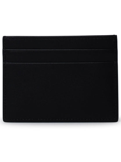 Dolce &amp; Gabbana Black Leather Card Holder Women by Luosophy