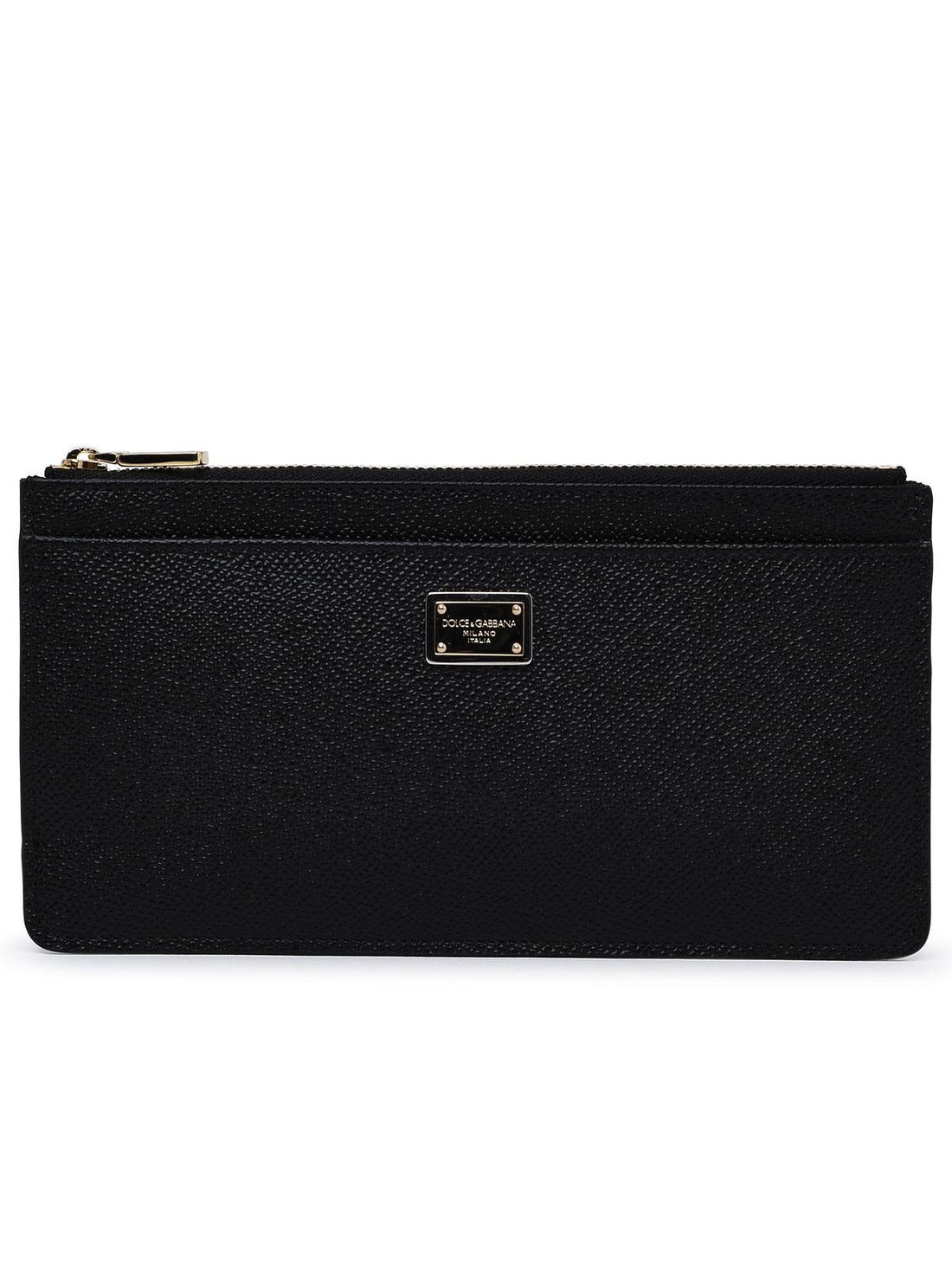 Dolce &amp; Gabbana Black Leather Card Holder Women by Luosophy