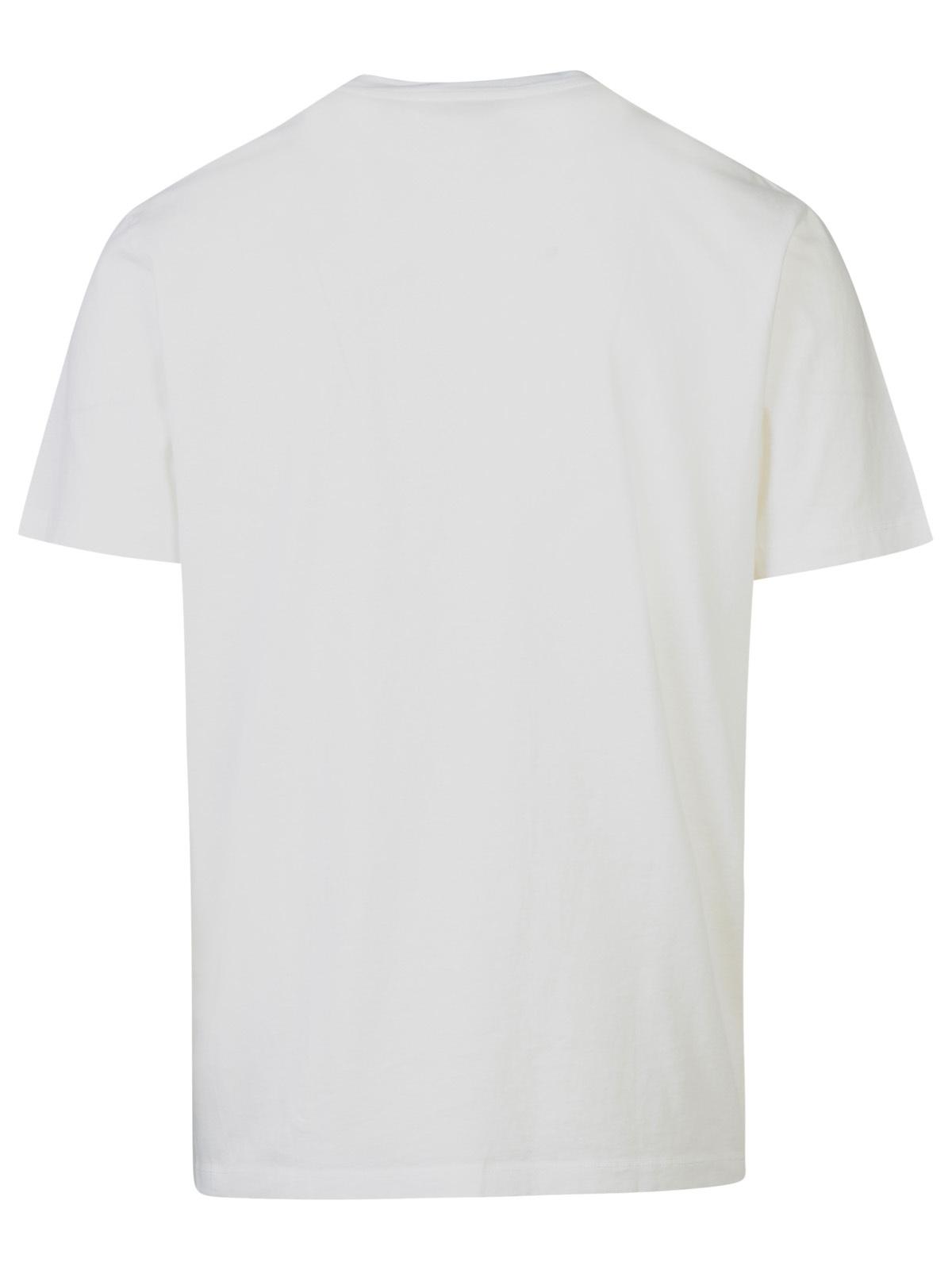 Maison Margiela Set Of 3 White Cotton T-Shirts Men by Luosophy