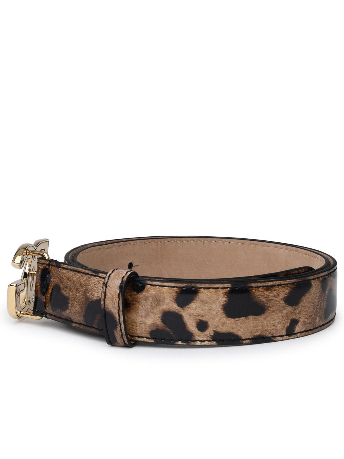 Dolce &amp; Gabbana Two-Color Shiny Leather Belt Women by Luosophy