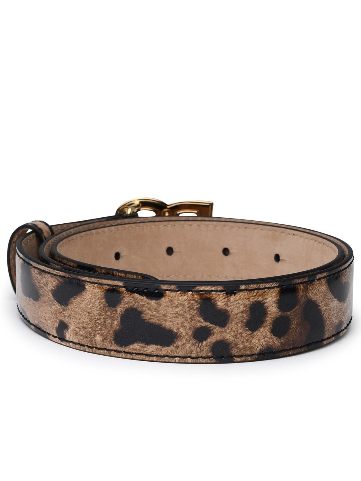 Dolce &amp; Gabbana Two-Color Shiny Leather Belt Women by Luosophy