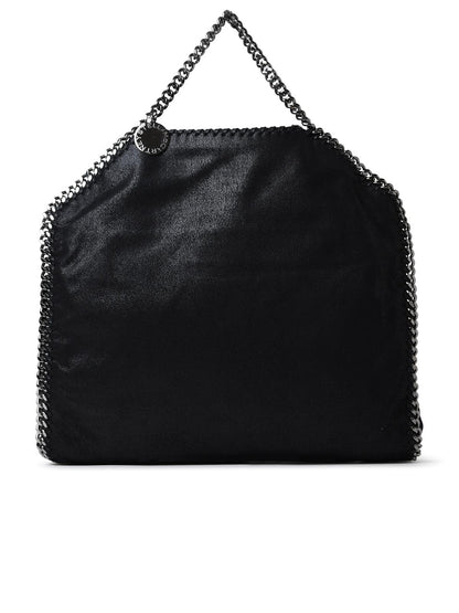 Stella Mccartney Black Polyester Falabella 3 Chain Handbag Women by Luosophy
