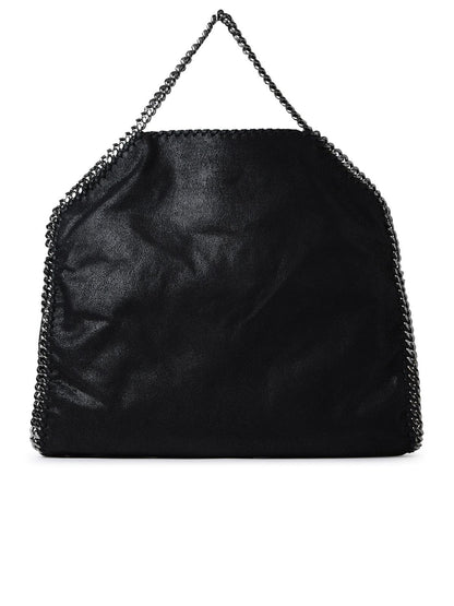 Stella Mccartney Black Polyester Falabella 3 Chain Handbag Women by Luosophy