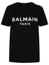 Balmain Black Cotton T-Shirt Women by Luosophy