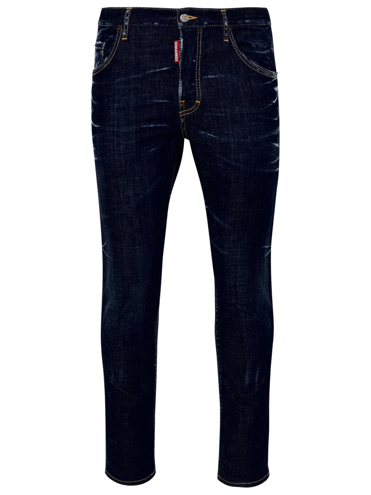 Dsquared2 Blue Cotton Skater Jeans Men by Luosophy
