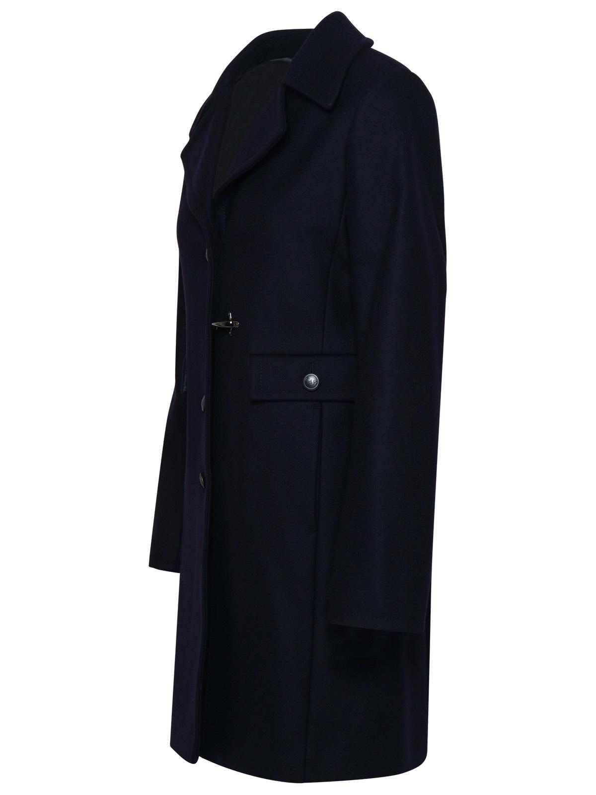 Fay Navy Virgin Wool Blend Coat Women by Luosophy
