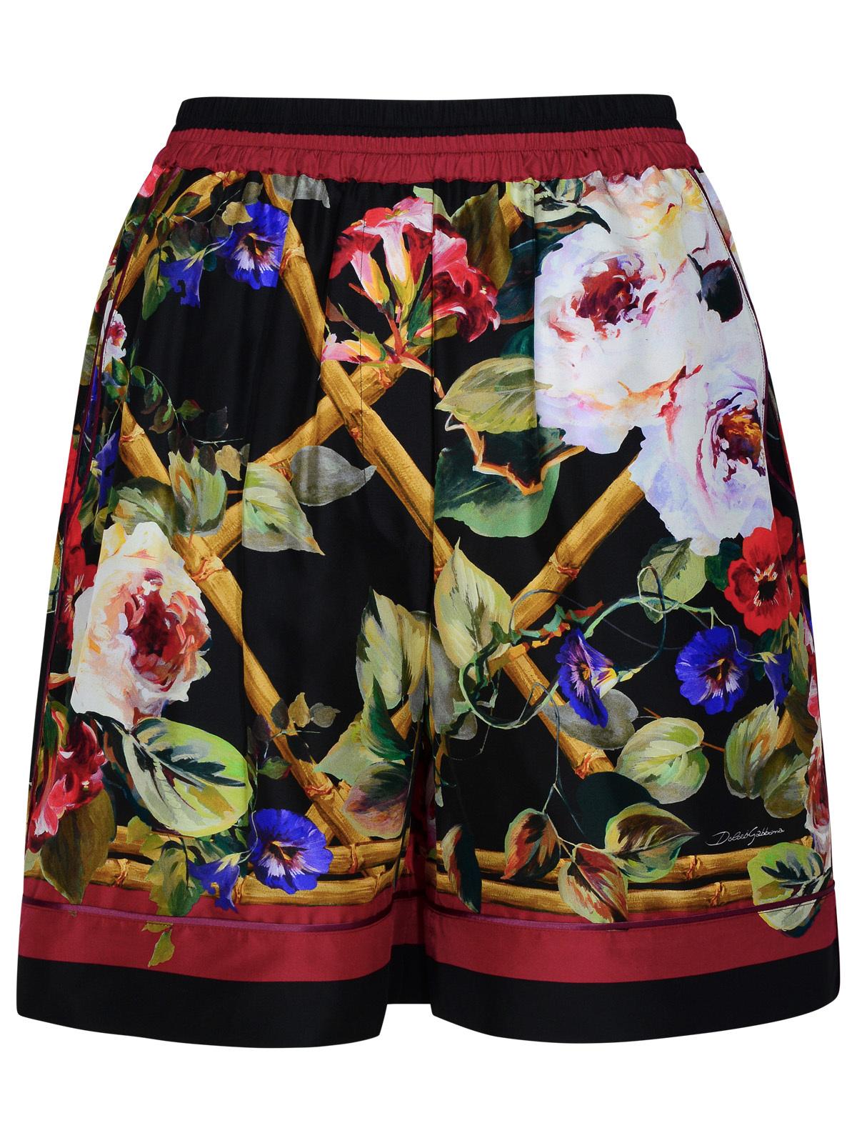 Dolce &amp; Gabbana Multicolor Silk Shorts Women by Luosophy